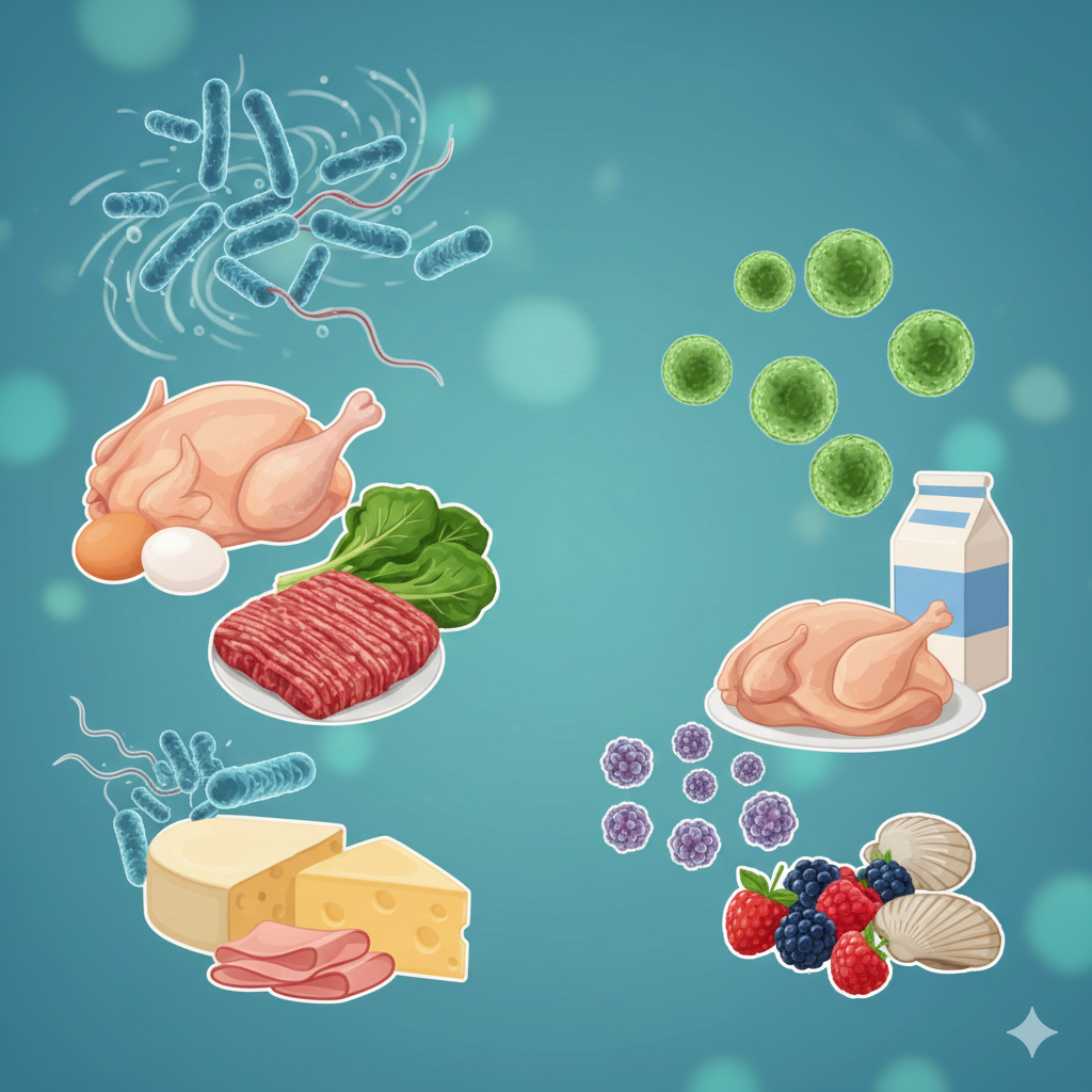 ما هي الأمراض المنقولة عبر الطعام؟