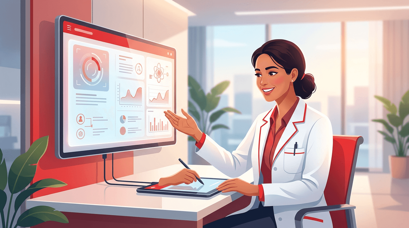توضيح طبي عن الذكاء الاصطناعي في الطب